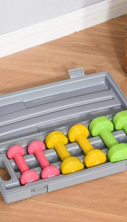 6KG Dumbbell Set with Carry Case – Home Workout Weights