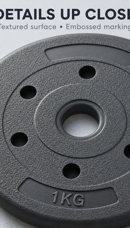 1kg Single Weight Plate for Dumbbell & Barbell