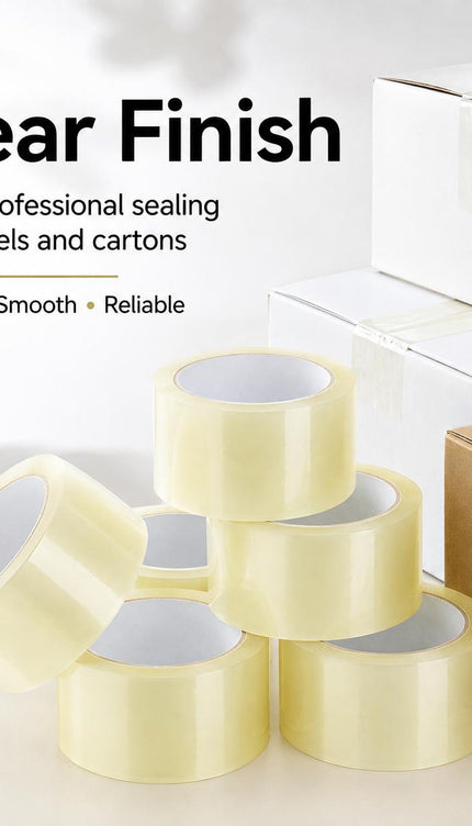 Clear Parcel Tape 48mm x 66m Strong Packing Tape for Boxes