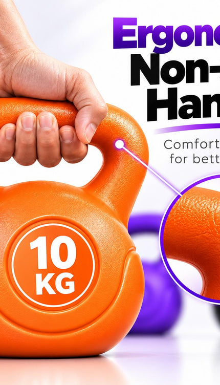 Kettlebell Weight 2KG-20KG Vinyl Coated Cement