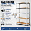 Silver / Rack Size: 150cm x 70cm x 30cm; Pack Of: Pack Of 1