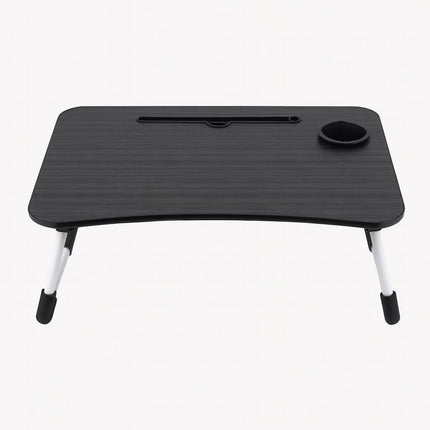 Foldable Bed Laptop Table Portable Lap Desk Laptop Stand Sofa Tray Table for Breakfast - Light Wood/Oak Wood/Black Wood