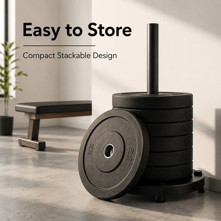 Rubber Weight Plates Barbell Discs Dumbbell Weights Strength Training Gym Lifting Plates for Home Workout