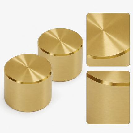Universal Dimmer Light Switch Knob Polished Brass Gold Replacement Rotary Control Dial for Lamps Wall Switches Home Lighting Repair Accessory Easy Fit Durable Decorative Hardware Classic Round Design