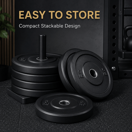 Rubber Weight Plates Barbell Discs Dumbbell Weights Strength Training Gym Lifting Plates for Home Workout