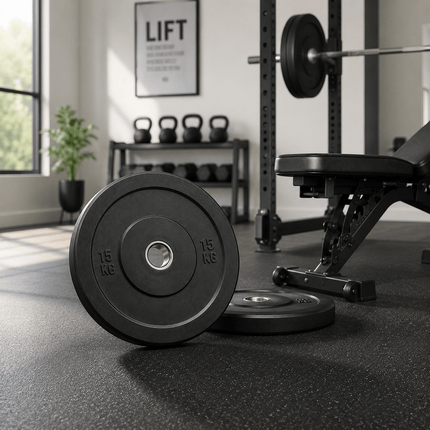 Rubber Weight Plates Barbell Discs Dumbbell Weights Strength Training Gym Lifting Plates for Home Workout
