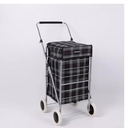 Foldable Shopping Trolley with 60L Insulated Cooler Bag