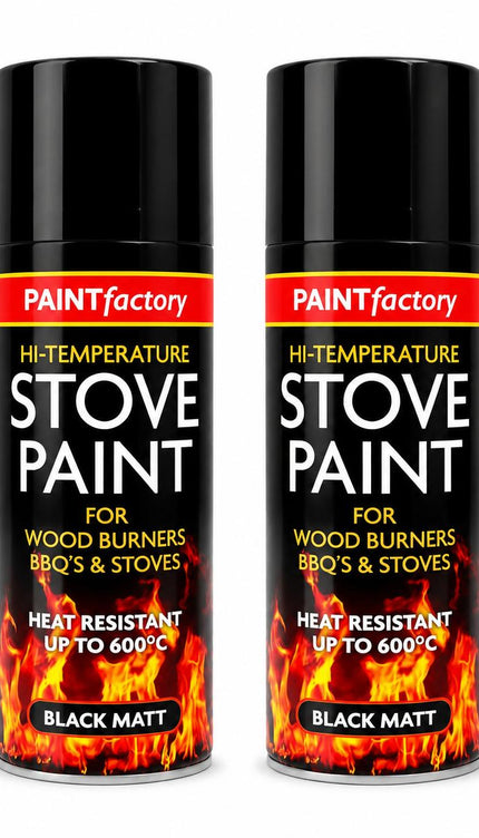 Heat Resistant Stove Spray Paint – Matt Black, 400ml