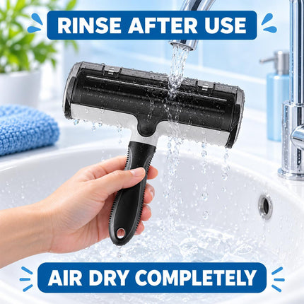 Reusable Lint Roller Pet Hair Remover Washable Sticky Roller for Dog Cat Fur Clothes Sofa Carpet Furniture Car Seats