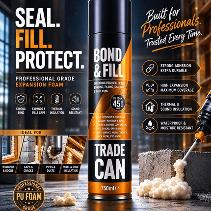 Foam Filler Spray Sealing Cracks Insulating Gap Expanding PU Bond Filler 750ML for Doors Windows Walls DIY Home Insulation Repair Projects