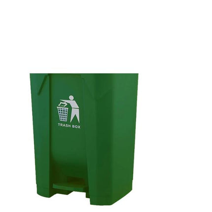 80L Green Pedal Recycling Bin – Large Hands-Free Waste Bin