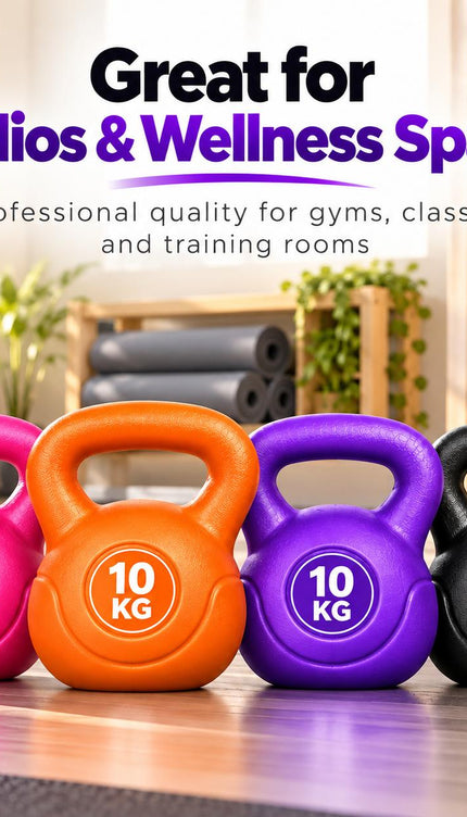 Kettlebell Weight 2KG-20KG Vinyl Coated Cement