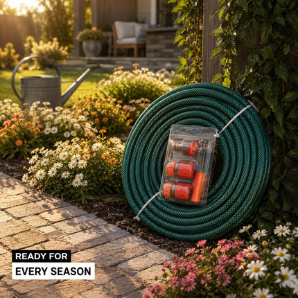 50M Extendable PVC Garden Hose Pipe, Strong Flexible Lightweight Watering Hose for Lawn, Plants, Car Washing, Patio Cleaning and Outdoor Use