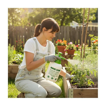 1L/3L Garden Pressure Sprayer Portable Hand Pump Bottle for Chemicals, Weed Killer, Fertilizers, Pesticides, Watering Plants, Lightweight Outdoor Spray Tool for Lawn, Garden, Patio, Plant Care