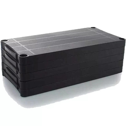 5-Tier Plastic Shelving Unit – Black
