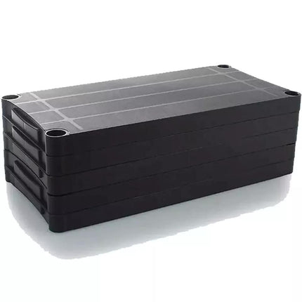 5-Tier Plastic Shelving Unit – Black