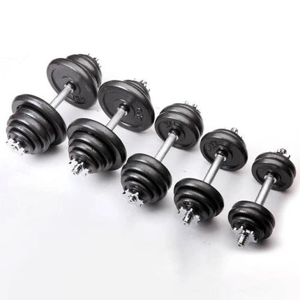 15-50kg Cast Iron Adjustable Dumbbell Weight Barbell Set for Men Women Home Gym Fitness Strength Training Muscle Building Exercise Equipment Indoor Workout