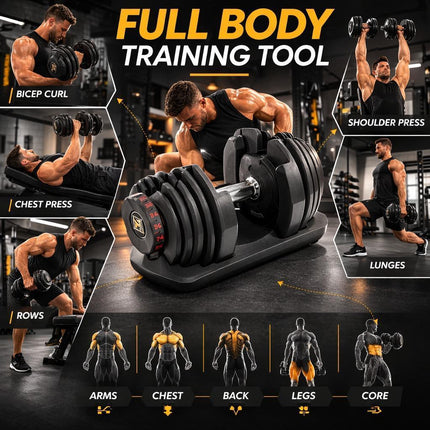 Adjustable Home Gym Dumbbell