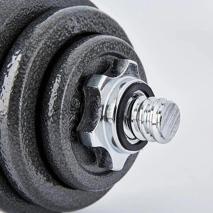 15-50kg Cast Iron Adjustable Dumbbell Weight Barbell Set for Men Women Home Gym Fitness Strength Training Muscle Building Exercise Equipment Indoor Workout