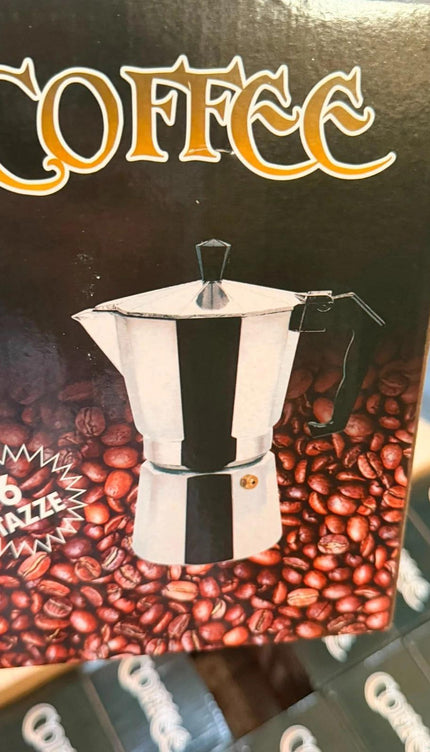 Moka Pot Stovetop Coffee Maker 100ml 2 Cup Aluminium Espresso Style Brewer for Ground Coffee, Compact Latte Coffee Pot for Home Kitchen Travel
