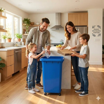30L Recycling Bin – Lid & Wheels