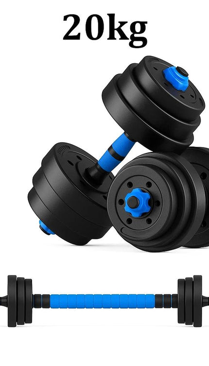 20kg Adjustable Dumbbell Barbell & Kettlebell Set