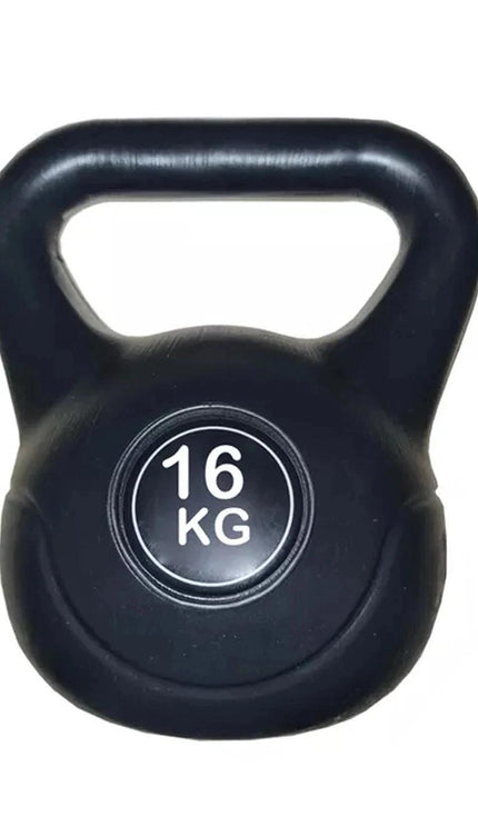 Vinyl Coated Kettlebell Weight 4KG–20KG, Wide Grip Handle & Flat Base, Free Weight for Home Gym, Strength Training, Cardio, Squats, Swings and Full Body Workout