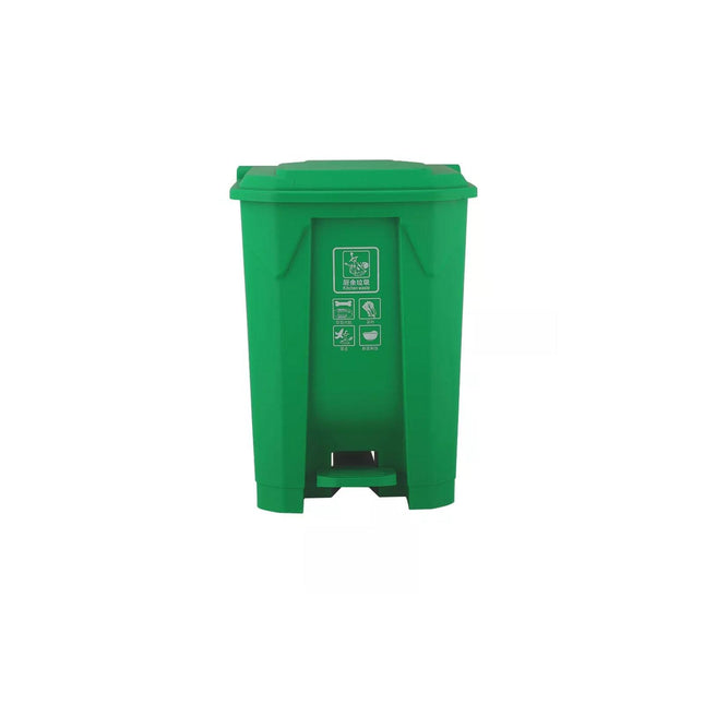 80L Green Pedal Recycling Bin – Large Hands-Free Waste Bin