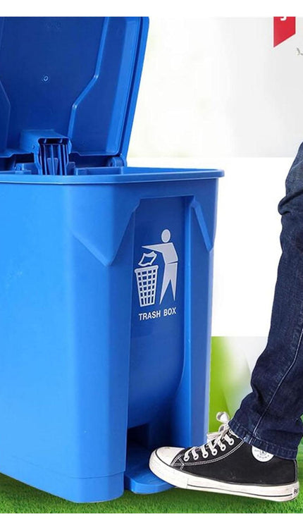 80L Pedal Recycling Bin – Blue