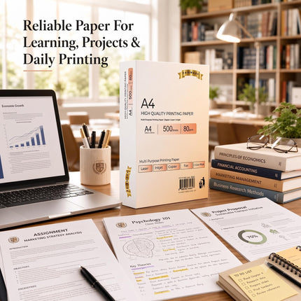A4 Printer Paper White 70gsm/80gsm Multipurpose Copier Paper, 500 Sheets Per Ream, Inkjet Laser Printer Paper for Home Office School Printing