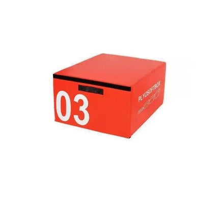 Plyometric Jumping Box Red Soft Stackable Fitness Gym Exercise Plyo Box 45cm