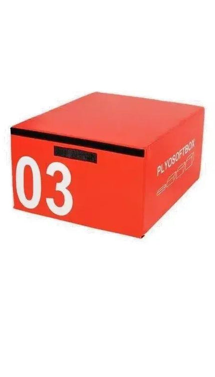 Plyometric Jumping Box Red Soft Stackable Fitness Gym Exercise Plyo Box 45cm
