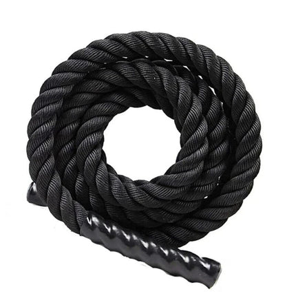 Battle Rope 6m x 38mm Heavy Duty, Polyadic Exercise Rope with Handles for Cardio, Strength & HIIT Workouts