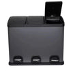 45L Triple 3x15L Grey