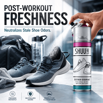 Shoe & Boot Deodorant Spray 250ML Odour Remover Foot Smell Neutralizer Fresh Fragrance Spray for Trainers Shoes Boots Gym Sports Footwear Hygiene Care