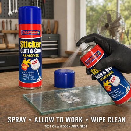 Sticker Gum Remover Spray Adhesive Cleaner 250ml Label Goo Tape Price Tag Glue Residue Remover Citrus Extract Car Garage Home Cleaner Pack of 1 or 2