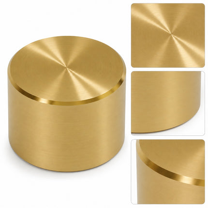 Universal Dimmer Light Switch Knob Polished Brass Gold Replacement Rotary Control Dial for Lamps Wall Switches Home Lighting Repair Accessory Easy Fit Durable Decorative Hardware Classic Round Design