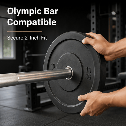 Rubber Weight Plates Barbell Discs Dumbbell Weights Strength Training Gym Lifting Plates for Home Workout