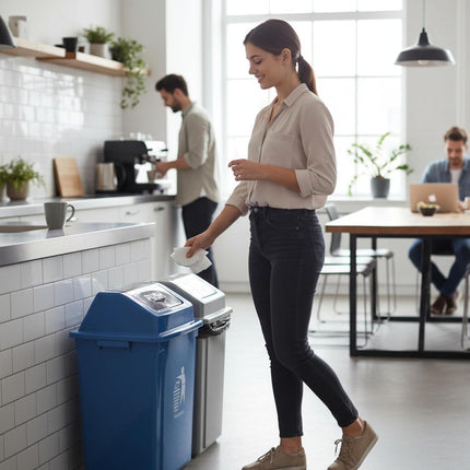 40L Swing Lid Recycling Bin – BPA-Free Plastic Dustbin