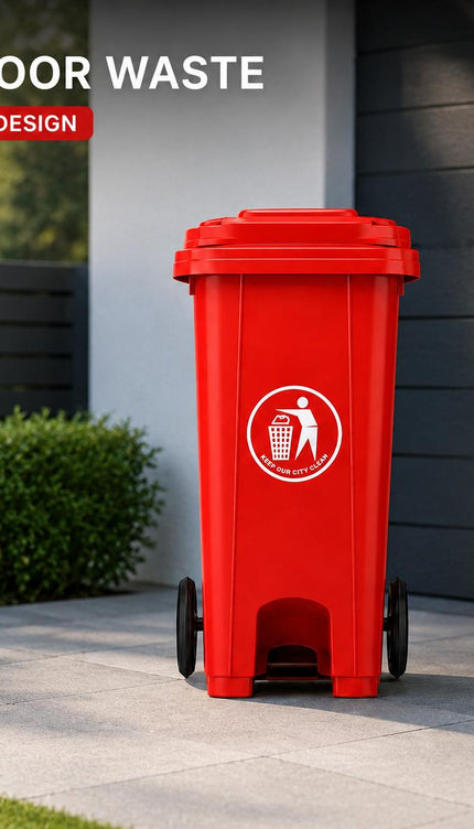 100L Wheelie Bin with Wheels