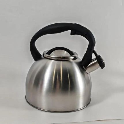 2.8L Stainless Steel Whistling Kettle Stove Top Tea Coffee Water Boiler with Nylon Handle for Kitchen Camping Caravan Motorhome