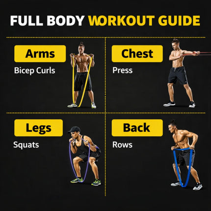 5-Level Heavy Duty Resistance Bands Set