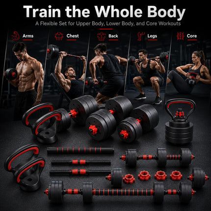 6-in-1 Adjustable Weight Set