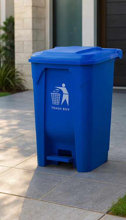 80L Pedal Recycling Bin – Blue