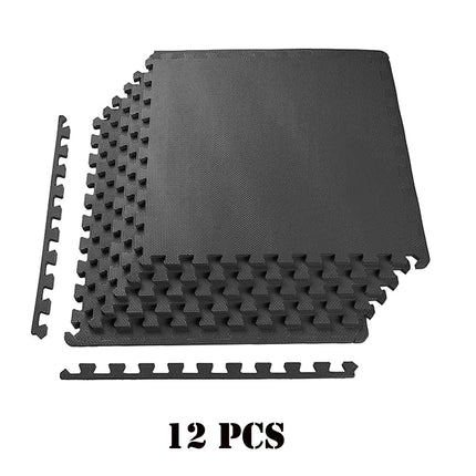 12 Pack Interlocking Gym Floor Mats