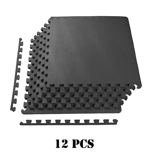12 Pack Interlocking Gym Floor Mats