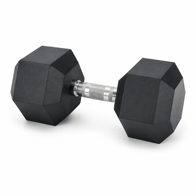 4kg Hex Dumbbell Single Rubber Encased Hexagonal Hand Weight for Home Gym Strength Training