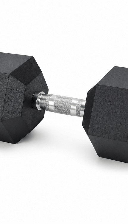 4kg Hex Dumbbell Single Rubber Encased Hexagonal Hand Weight for Home Gym Strength Training