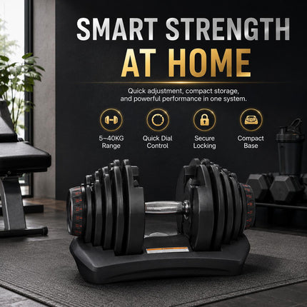 Adjustable Quick Dial Dumbbell – 24kg/40kg