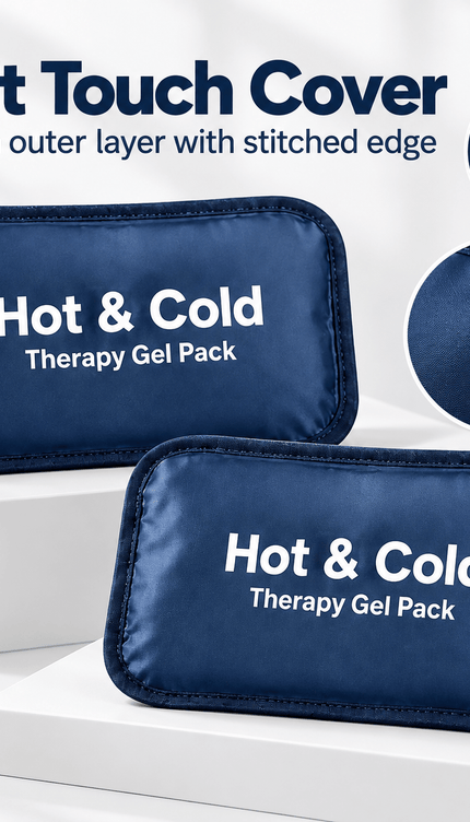 2 Pack Medium Reusable Hot & Cold Gel Packs for Shoulder Knee Back Elbow Ankle